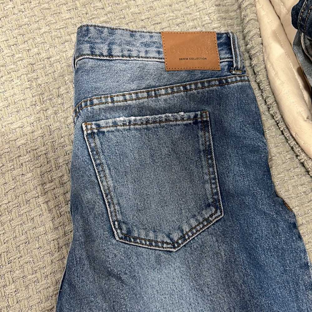 Bershka loose straight jeans
